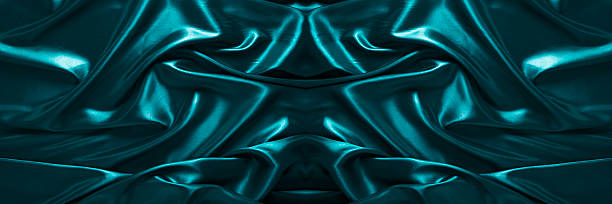 istock Banner, abstract background of emerald silk fabric. 2229666301