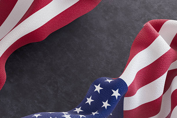 istock American Flag on Black Background 2229668213