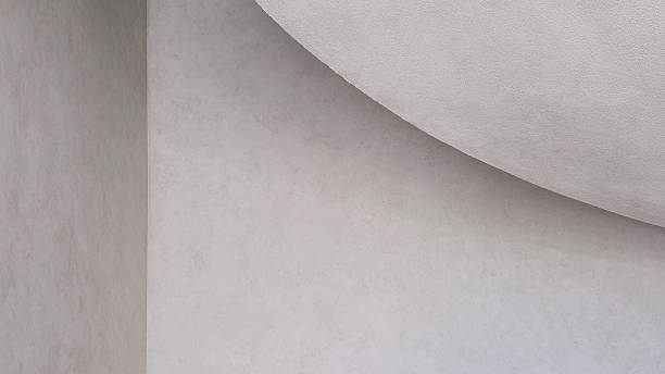 istock Minimalist abstract architecture with curved concrete wall detail 2229670318
