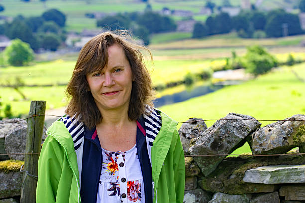 istock Lady, in Hawes, in Wensleydale. 2229673985