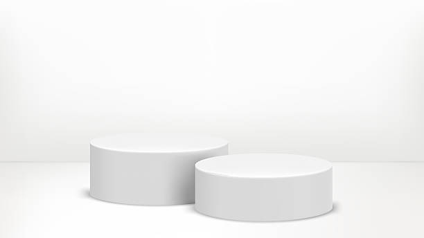 istock Product design podium in bright room. 3d vector template for product design 2229679814