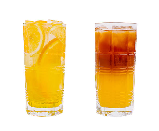 istock Refreshing drinks served in tall glasses with lemon and iced tea 2229681535