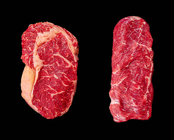 istock Comparison of two different cuts of beef showcasing marbling and texture 2229682648