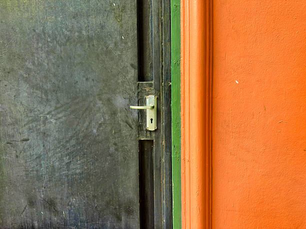 Front door detail in Bangkok, Thailand
