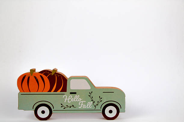 istock Vintage Pumpkin Truck for Fall Decor 2229689253