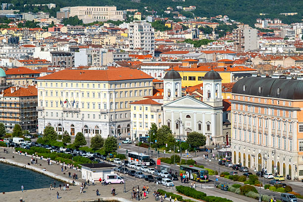 Trieste, Italy - March 19, 2018 : View of Trieste City Hall building