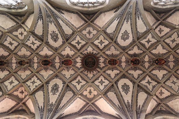 istock Cross vault in the Gothic Bern Minster, Switzerland 2229698279