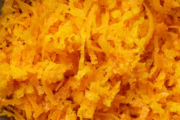 istock Fresh orange zest as background, closeup view 2229704170