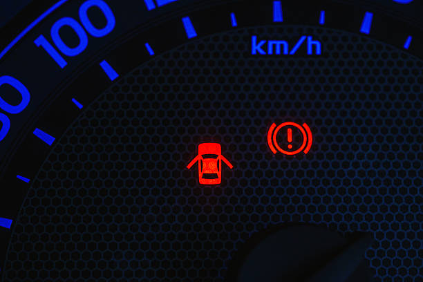 istock warning light, close up of warning light on car dashboard 2229712927