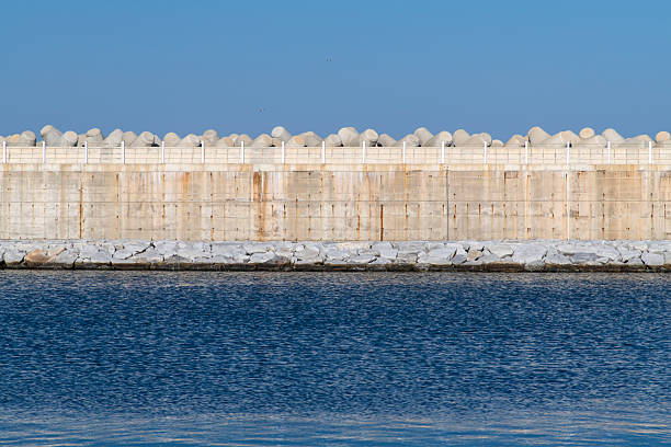 seawall at the harbor