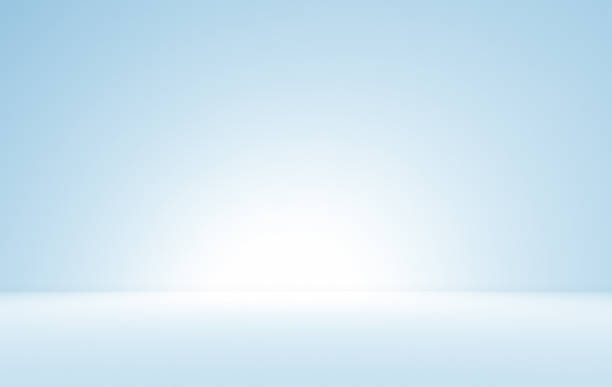 istock Empty blue room studio with shadow of leaves on concrete wall and floor for product presentation. 2229720461