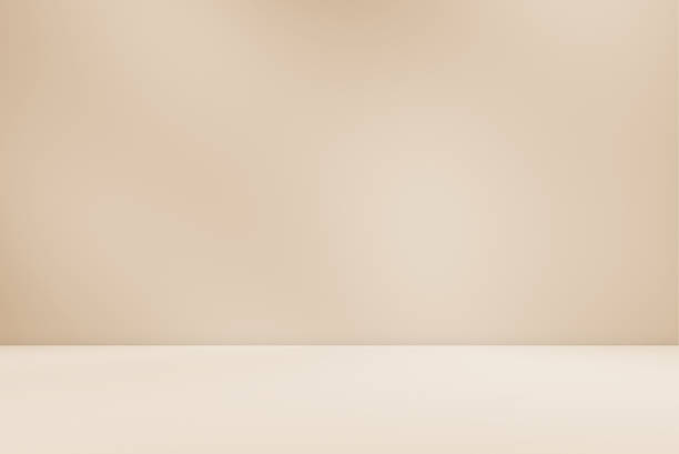 istock Empty brown cream beige room studio with shadow of leaves for product presentation. 2229720477