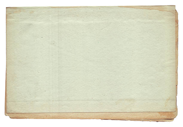Vintage background of old ancient torn paper texture with spots isolated