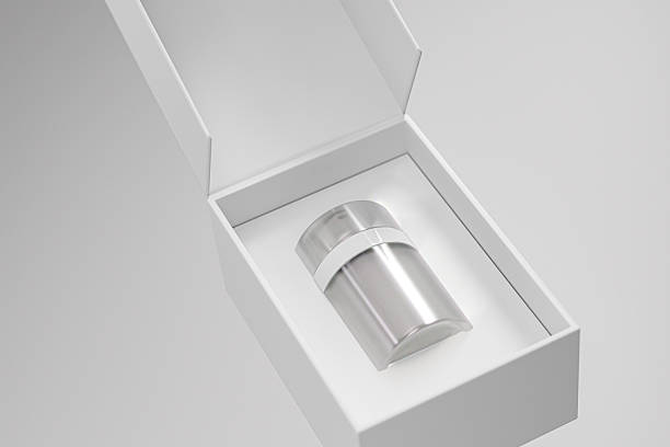 istock luxury Double Walled acrylic cosmetic jar packaging, translucent acrylic Airless cream jar mockup, cylindrical skincare packaging with pump dispenser, facial moisturizer cream vacuum bottle 2229734412