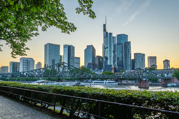 istock Frankfurt am Main Downtown City Skyline at Sunset. Hesse, Germany 2229738403