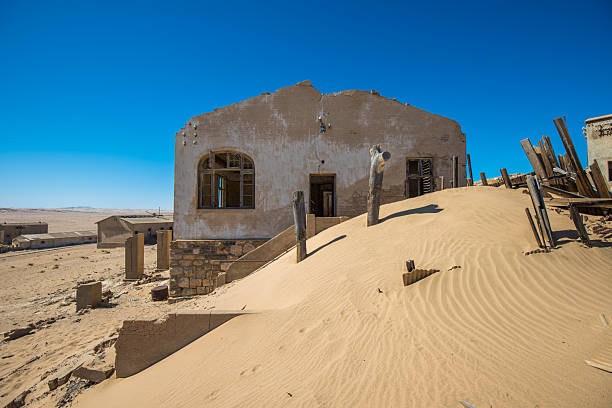 Abandoned ghost town of Kolmanskop in Namibia
