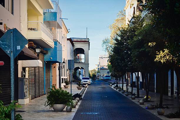 istock Colonial Zone Morning Street Scene 2229744400