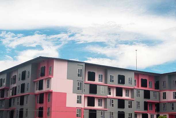 istock Colorful Modern Building Against Blue Sky 2229746754