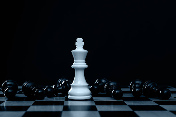 istock White king chess piece standing on chess board 2229751788