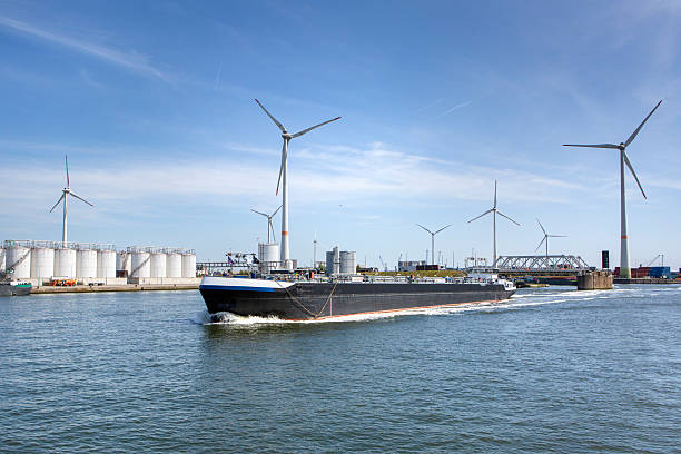 istock Port of Antwerp - large storage tanks, refinery 2229753693