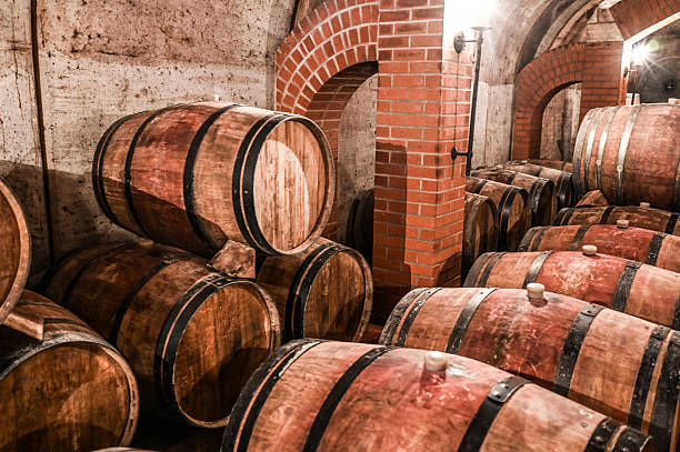 istock Oak barrels in a wine cellar 2229759128