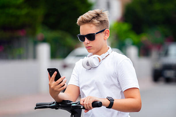 istock Reviewing step count, heart rate, or scooter ride stats. 2229767410