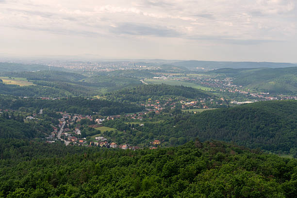 Babí lom, elevation (417 m above sea level), where there are visible remains of sedimentary iron ore mining from the last century. On top is observation tower with beautiful view.