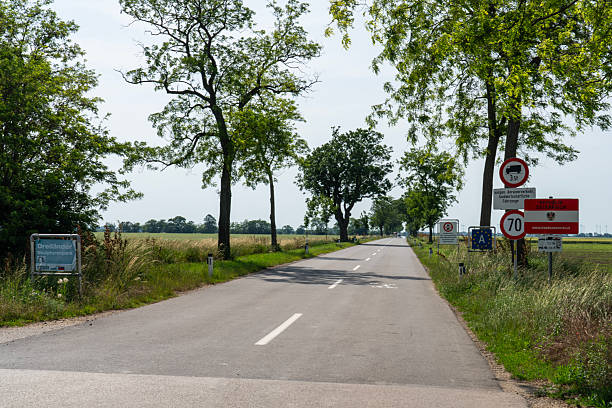 istock Road leading to the Three countries border 2229771123