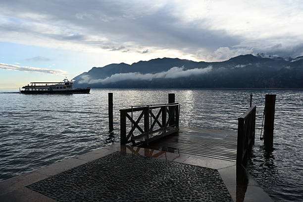 Evening at the garda lake at Malcesine