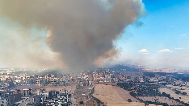 istock Wildfire Smoke Over Expanding Urban Area 2229787909