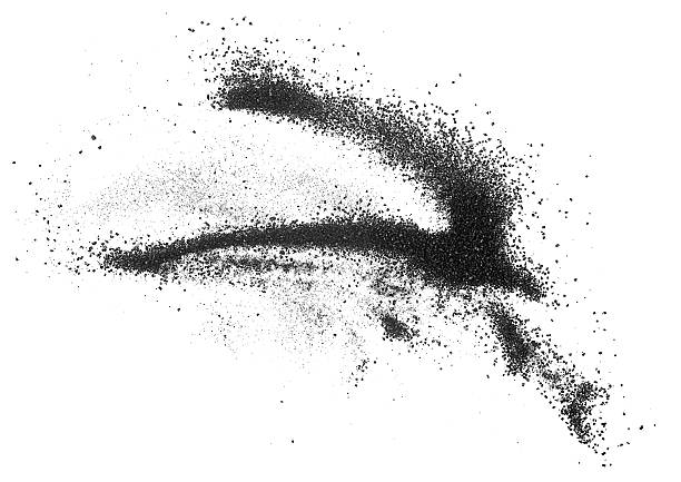 Spray painted line with drip. Abstract graffiti shape.Grunge style shape. Graffiti style splash and splatter.
