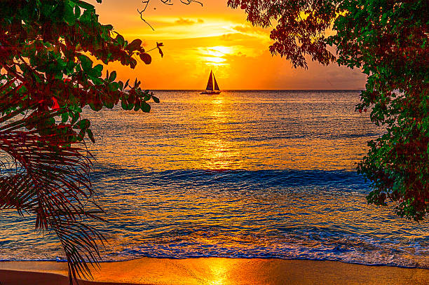Sunsets on the west coast of Barbados can be spectacular, especially for boaters.