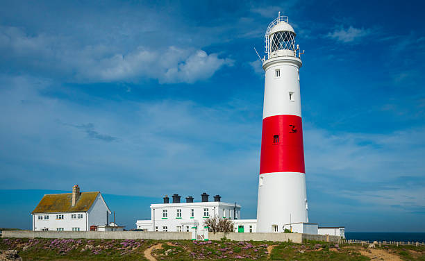 istock Portland Bill Lighthouse With Sea Thrift 2229814109