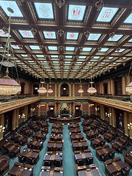 istock Interior view of the Michigan State Capitol 2229817821