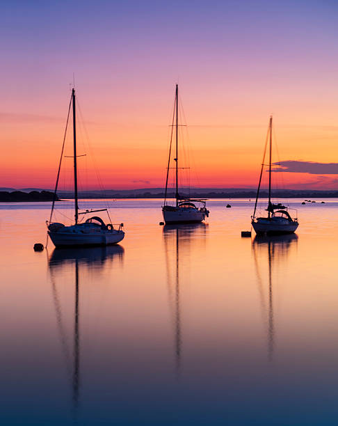 istock Sunset over Poole Harbour at Hamworthy pier 2229818354