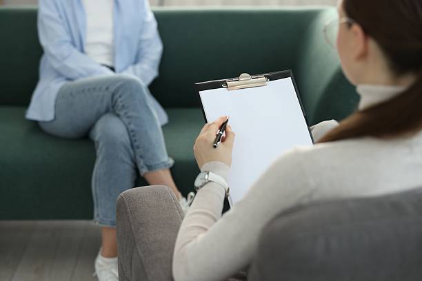 istock Professional psychotherapist working with patient in office, closeup 2229827198
