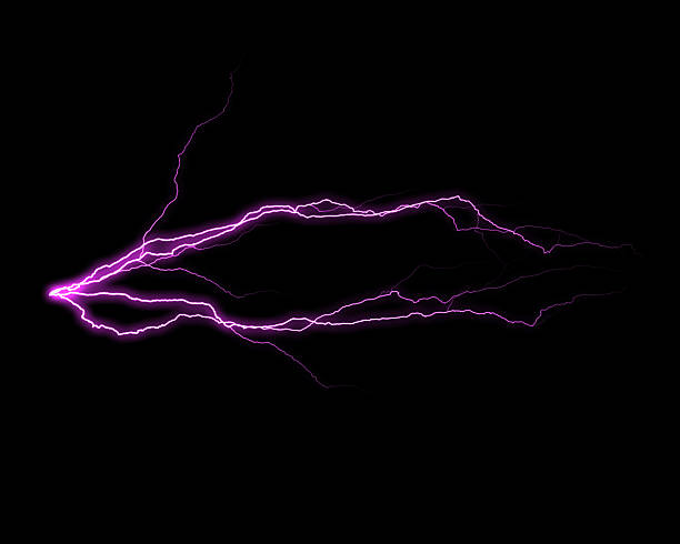 istock A vivid purple electrical discharge illuminates a dark background, showcasing an intense, branching energy burst with bright arcs. 2229841244