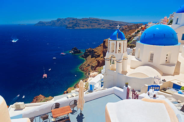 istock Panoramic view of Santorini island, Cyclades, Greece 2229843335
