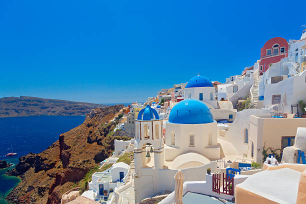 istock Panoramic view of Santorini island, Cyclades, Greece 2229844232