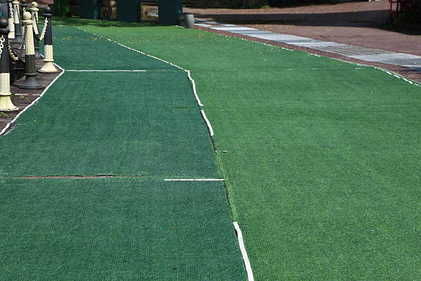 Outdoor putt putt course, not in the greatest condition