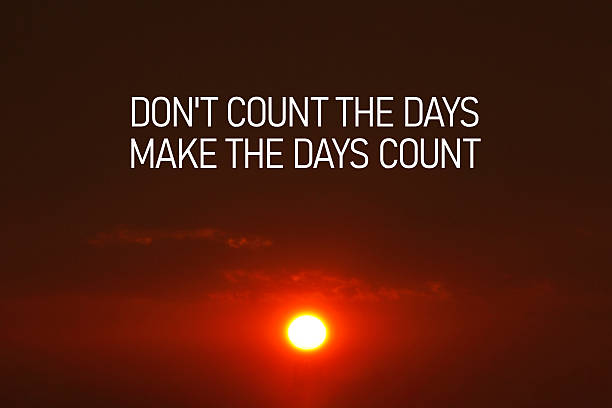 istock Don't Count The Days, Make The Days Count - Inspirational and motivational quote is shown using the text 2229854723