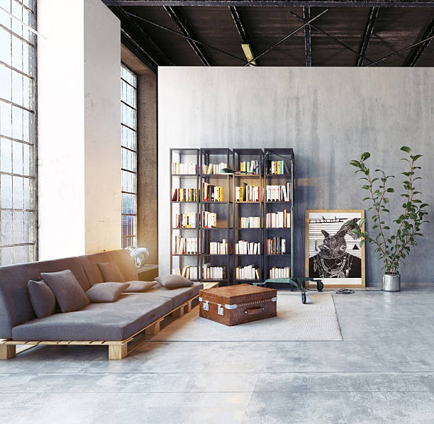 istock Loft Living Room with Brick Wall 2229858042