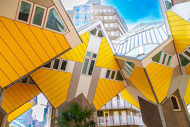 istock Architectural Marvel Unique Cube Houses in Rotterdam, Netherlands. A Testament to Innovation 2229860388