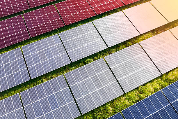 istock Solar farm superimposed with flag of the Netherlands. Symbolizing solar power and panel demand, renewable energy industry, government policy, and sustainability initiatives in the country. 2229865941