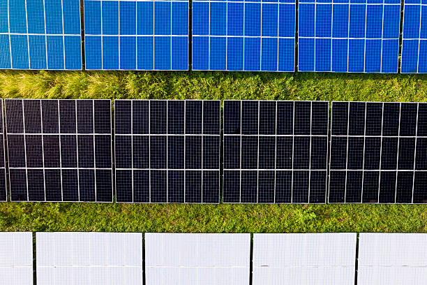 istock Solar farm superimposed with flag of Estonia. Symbolizing solar power and panel demand, renewable energy industry, government policy, and sustainability initiatives in the country. 2229869025