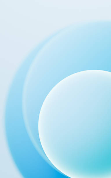istock Turquoise abstract spheres background, mobile phone wallpaper, computer wallpaper, 3d rendering. 2229870274
