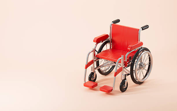 Full length portrait of wheelchair girl on city street