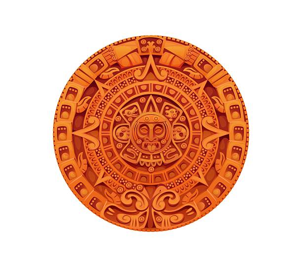 istock Aztec Inca Maya Mexican astrological calendar icon 2229874453
