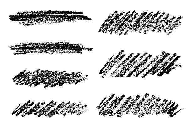 istock Set of brush paint stroke texture swatch Hand painted background Ink scribble dab clipart Paint smudge for tags and stamps design 2229874682