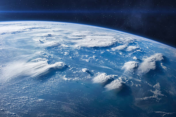 istock Earth in the space. Ocean planet habitable. 2229876192